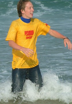 Lifeguard in Jeans and Anorak