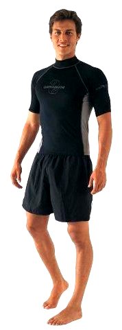 swim suit with rash guard