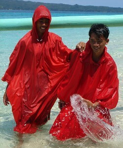 Poncho cycling cape