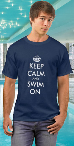 Swim shirt with logo